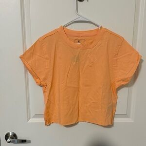 Free People - The Perfect Tee - Orange Crop Tee - Soft Cotton Women's Top